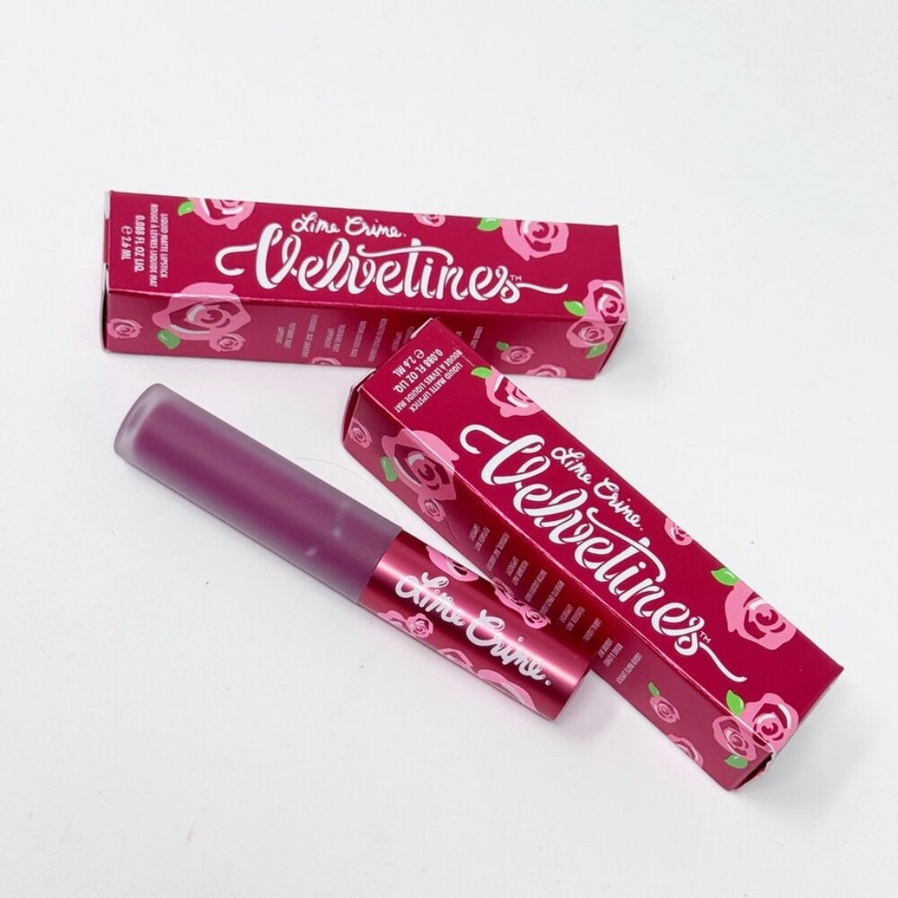 2 Lime Crime BEET IT Velvetines Liquid Matte Lipstick Vegan  NEW